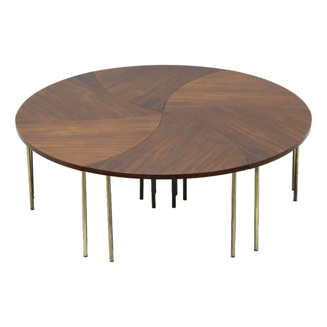 Vintage Coffee Tables by Peter Hvidt & Orla Mølgaard-Nielsen for France & Søn, 1955, Set of 6 For Sale