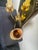 Vintage Brass Double Arm Hardwired Wall Sconce With Mirror For Sale In Los Angeles - Image 6 of 9