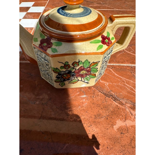 1970s Small Floral Tea Pot For Sale - Image 4 of 8