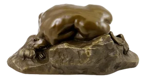 Modern Brown Patinated Sculpture, 20th Century, Bronze