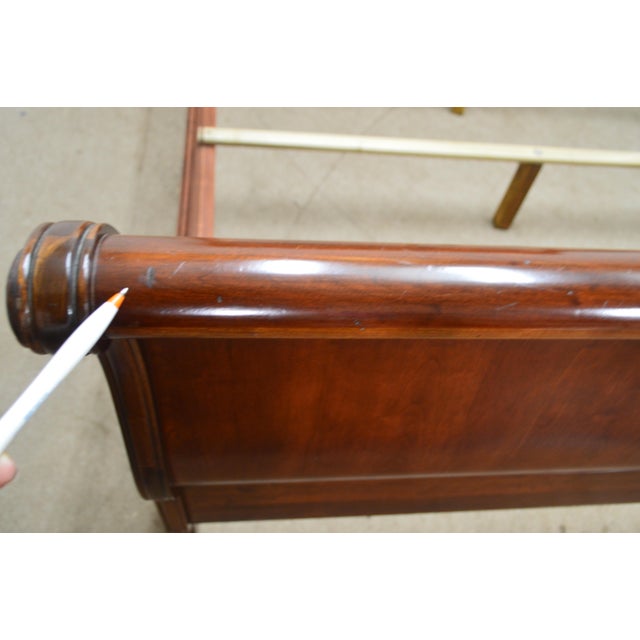 Ethan Allen Queen Sleigh Bed For Sale In Philadelphia - Image 6 of 11