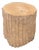 Andrianna Shamaris Minimalist Bleached Teak Wood Side Table For Sale