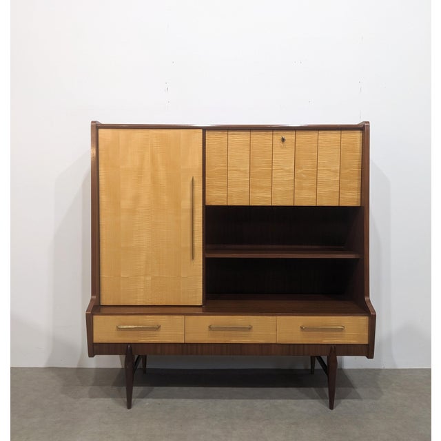 Mid-Century 2-Tone Highboard, 1950s For Sale - Image 13 of 13