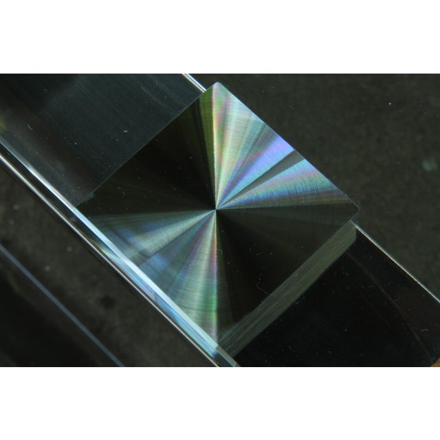 Modern Minimalist Danish Coffee Table in Glass and Polished Chrome, 1990s For Sale - Image 14 of 18