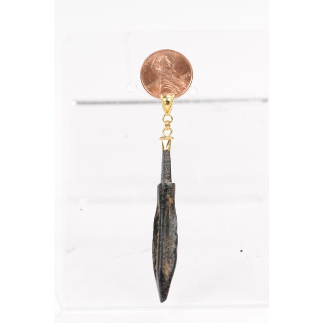 Early 21st Century Roman Spear Pendant W 21k Bail For Sale - Image 5 of 13