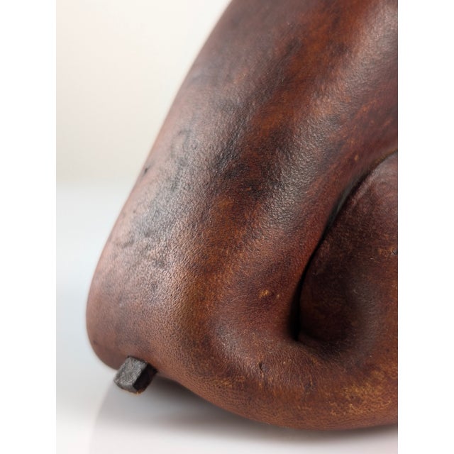 Mid-Century Modern Vintage Leather Boxer Dog, Germany, 1960s For Sale - Image 3 of 9