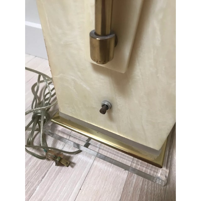 Yellow Pair Midcentury Gryphon Lamps For Sale - Image 8 of 11