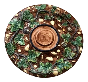 1880s French Thomas Sergent Palissy Plate