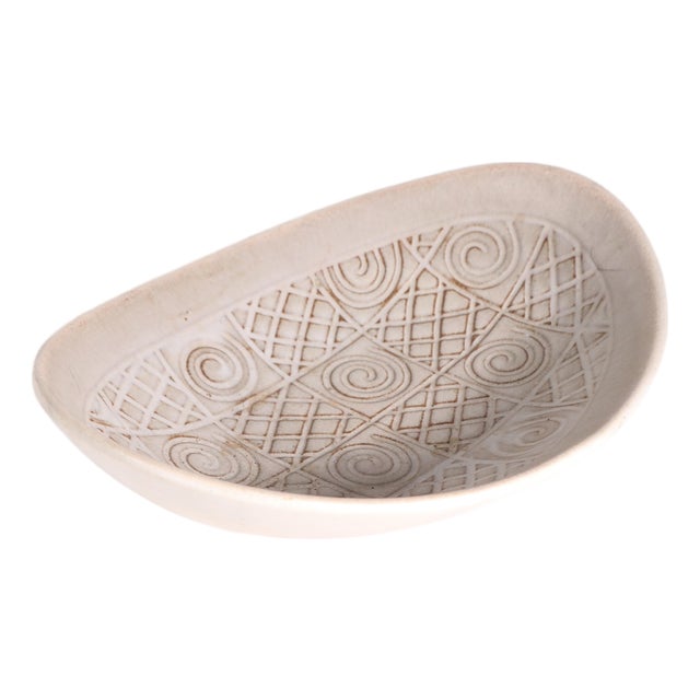 Mid Century Ethno Pottery Bowl by Jasba Made in Germany C 1950/60's For Sale