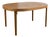 Vintage Swedish Tibro Oval Table in Teak, 1950s For Sale