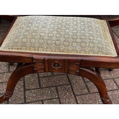 Upholstered Wood Window Seat For Sale - Image 4 of 9