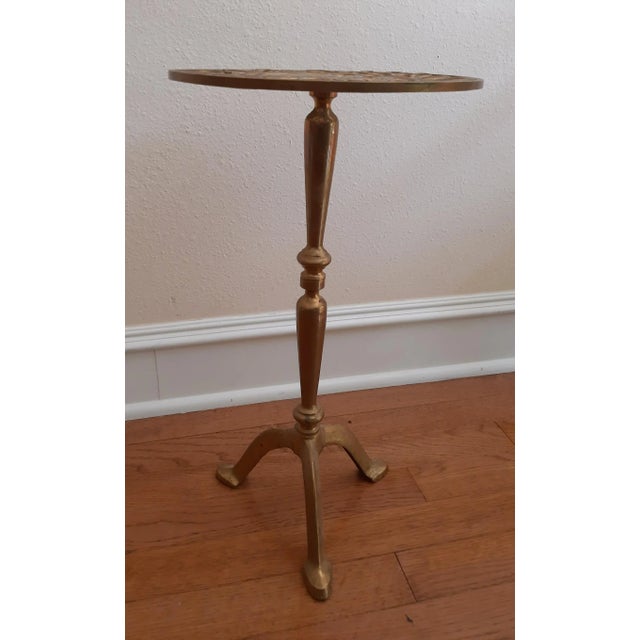 Squirrel Brass Table Plant Stand For Sale - Image 10 of 13
