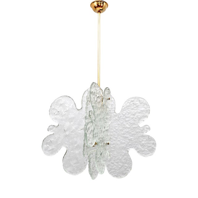 Mid-Century Modern Italian Murano Glass Pendant by Mazzega, 1970s For Sale
