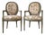 Pair of Vintage Louis XVI–Style Chinoiserie Armchairs For Sale