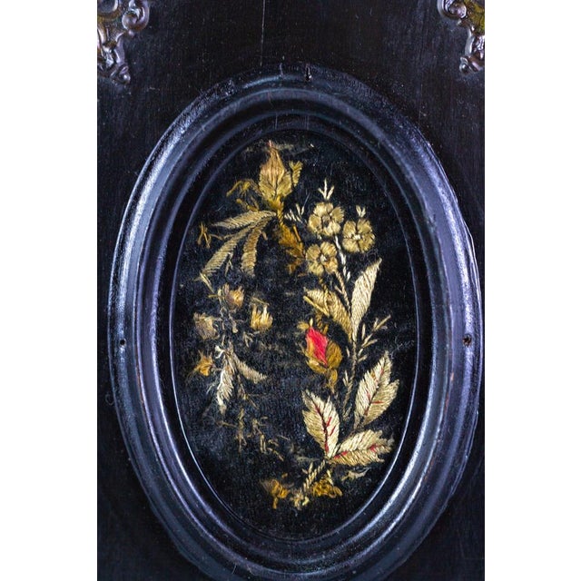 Small Louis Philippe Black Wooden Wall Hanging Key Cabinet, 1890s For Sale - Image 17 of 18