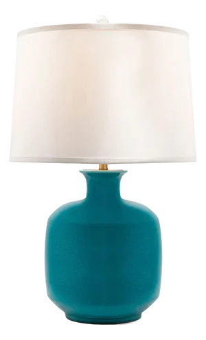 Lakewood Lamp, Crackled Turquoise