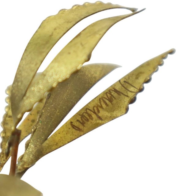 Copper Palm Tree on Rock Sculpture by Daniel Dhaeseleer, 1970s For Sale - Image 4 of 13