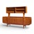 Mid-Century Modern Johannes Andersen for Uldum Mid Century Danish Teak Tambour Door Credenza With Hutch For Sale - Image 3 of 12