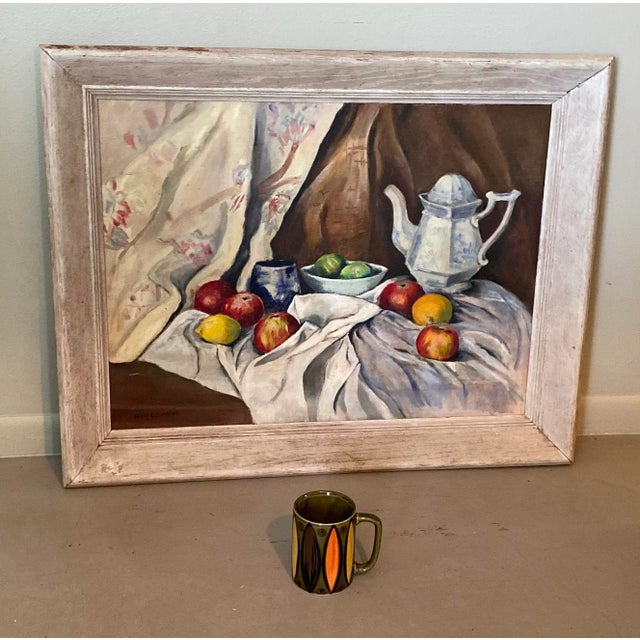 Mid 20th Century Fruit Still Life Painting, Framed For Sale - Image 9 of 11
