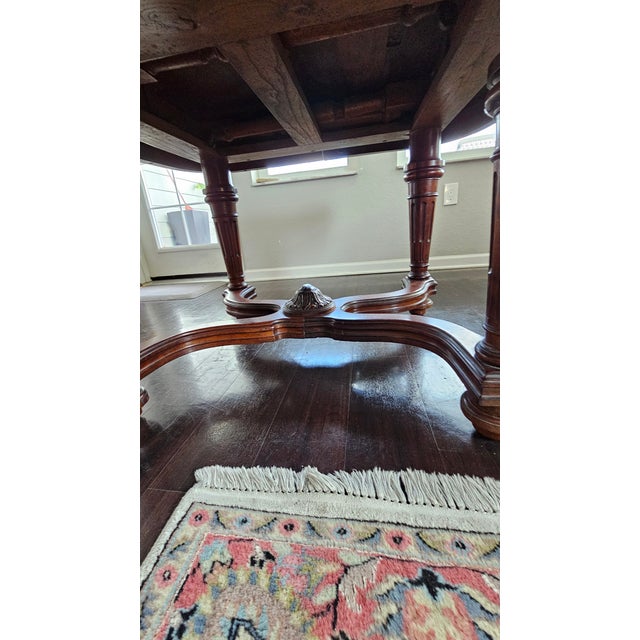 1920s 1 Antique Dinner Table and 4 Chairs - Set of 5 For Sale - Image 15 of 18