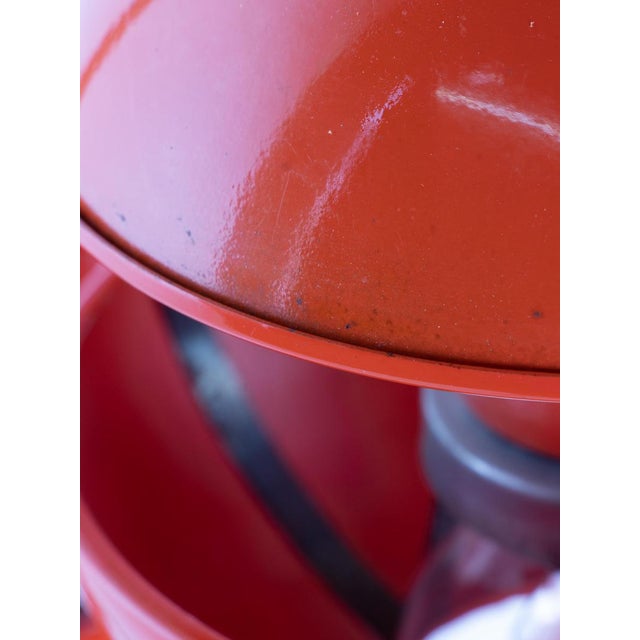 Space Age Tulip Pendant in Orange & White by Klaus Hempel for Kaiser, Germany, 1972 For Sale - Image 9 of 17