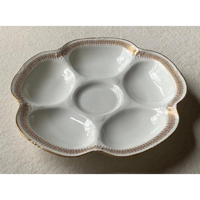 Antique Cauldon England Oyster Plate For Sale - Image 6 of 14