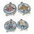 1950s Mid-Century Modra Slovak Majolica Ceramic Canteens - A Pair For Sale