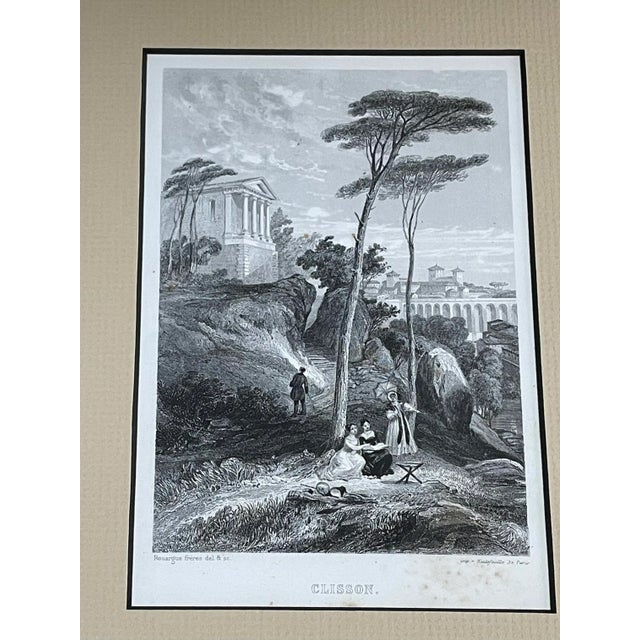 19th Century French Black & White Steel Engraving Prints After Rouargue Fréres - Collection of Four For Sale - Image 4 of 13