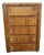 1970's Waterfall Rattan Tall 5 Drawer Chest Manner of Gabriela Crespi For Sale