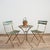 Antique French Folding Slatted Garden Bistro Chairs, 1920s, Set of 2 For Sale - Image 14 of 15