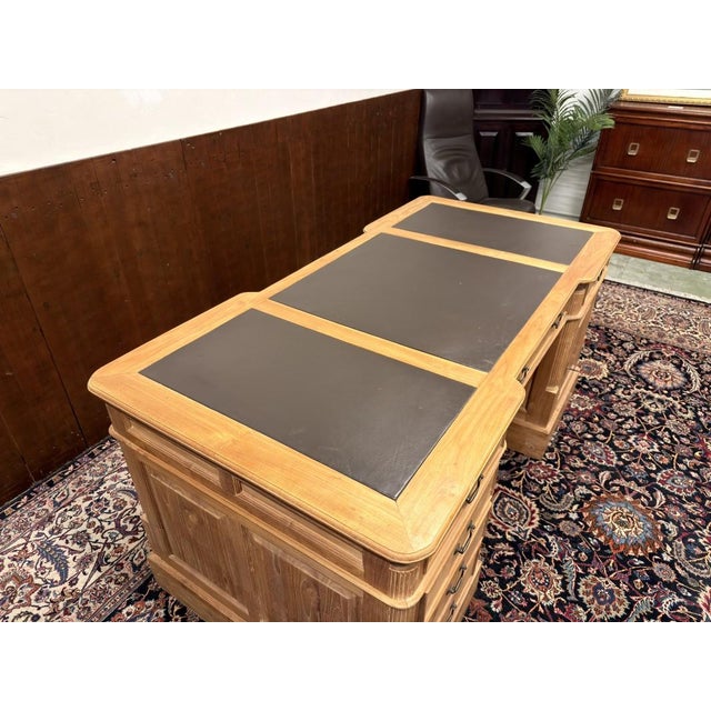 English Teak Wood Desk For Sale - Image 16 of 18