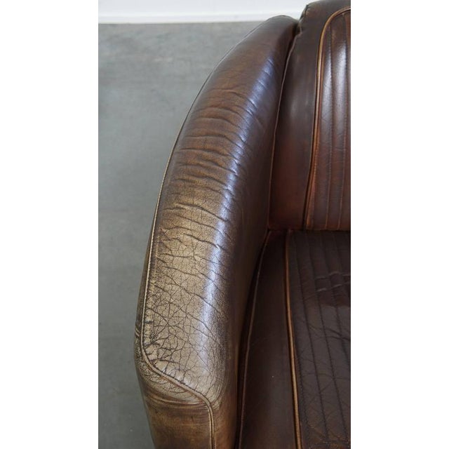 Animal Skin Cowhide Leather Aviator Chair For Sale - Image 7 of 15