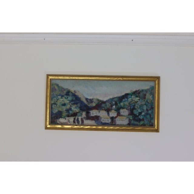 Bertil Wahlberg, Village, 1960s, Oil on Panel, Framed For Sale - Image 9 of 10