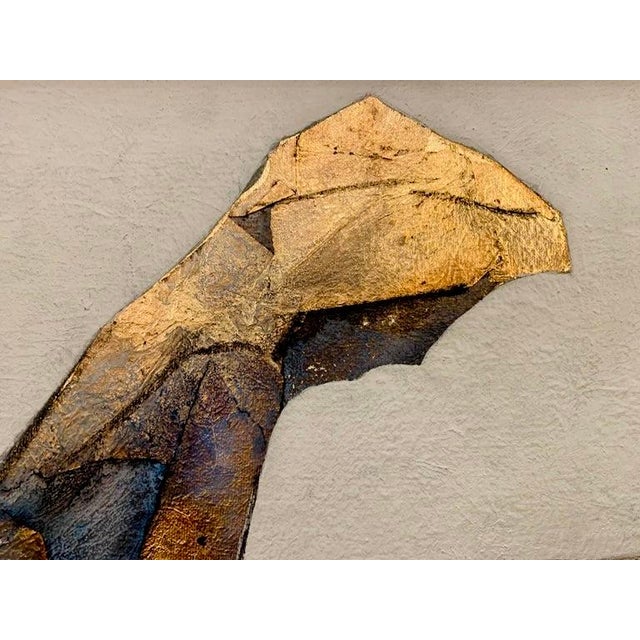 Contemporary Andrea Stella "Tales of Millers" Gold Leaf Oil Mixed Media Painting, Figurative, Italian Contemporary Art, 2010 For Sale - Image 3 of 11