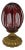 Baldi Ruby Egg Cut to Clear 24-Karat Gold For Sale