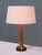 Model E1141 Table Lamps in Oak and Brass by Bo Råman for Asea, Sweden, 1950s, Set of 2 For Sale - Image 9 of 13