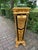 1980 French Louis XVI Gold Black Beech Marble Pedestals Pair For Sale - Image 12 of 16