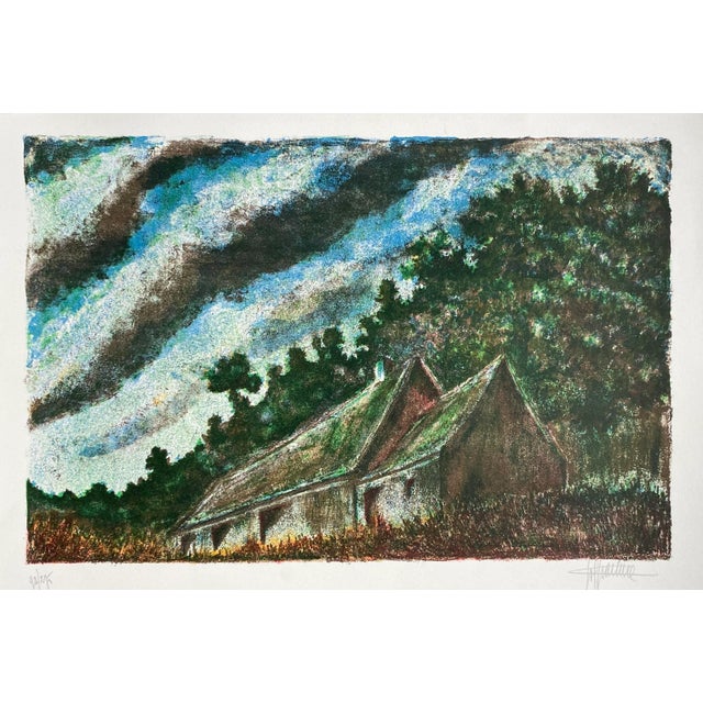 Mid-Century Modern Pol Fraiture Brussels Cabin Lithograph For Sale - Image 3 of 3