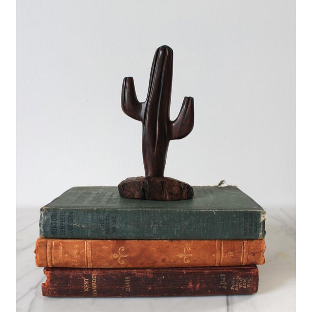 Vintage Ironwood Cactus Sculpture For Sale - Image 4 of 9