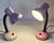 Vintage Adjustable Bedside Lamps with Pink Metal Housing from Kramer, 1980s, Set of 2 For Sale - Image 6 of 8