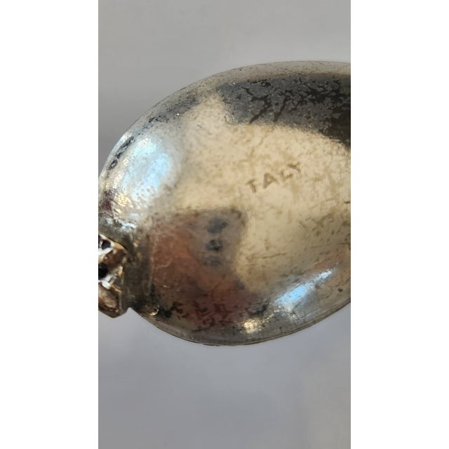 Mid 20th Century Italian Figural Silverplate Demitasse Spoons – Set of 6 For Sale - Image 13 of 15