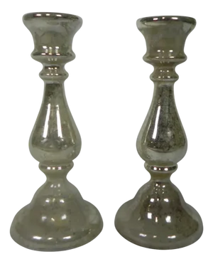 Mercury Candlesticks, 1900s, Set of 2