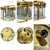 Add a distinctive vintage accent to your interior with this elegant iridescent glass and brass light fixture. The...