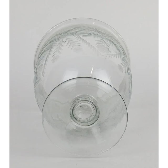 Engraved Glass Photophore Cup For Sale - Image 9 of 10