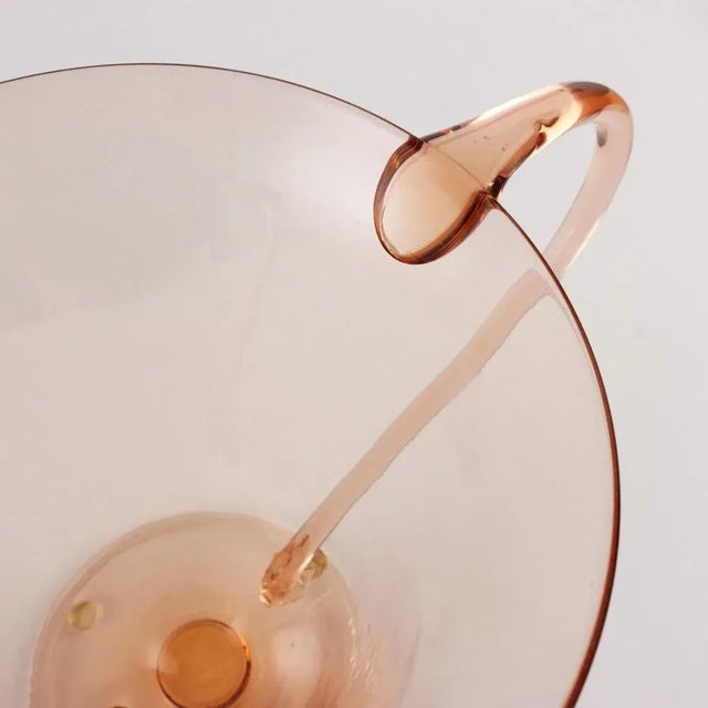 Pink Dragonfly Shaped Glass Vase by Vittorio Zecchin, Italy, 1920s For Sale - Image 8 of 9