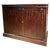 19th Century Italian Empire Mahogany Commode 2-Doors Cabinet For Sale