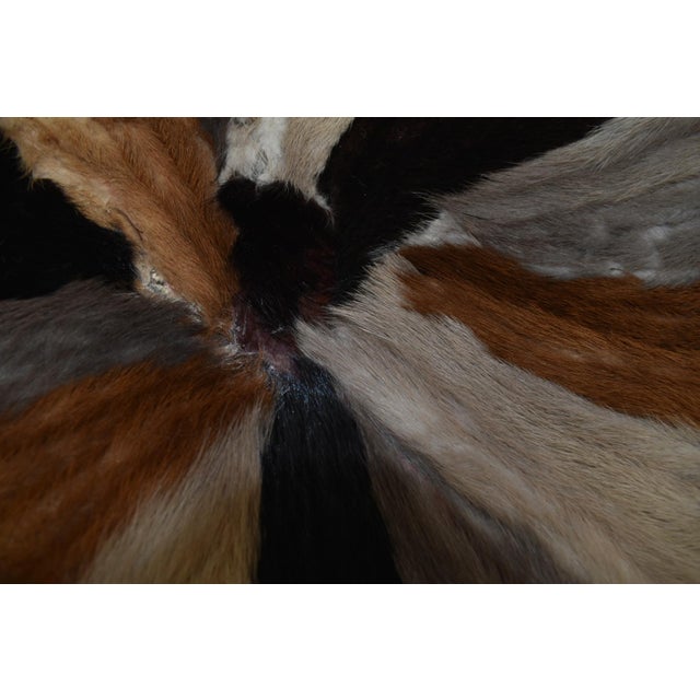 Late 20th Century Handmade Mink Queen Size Quilt With Velvet Underside For Sale - Image 9 of 11