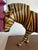 Chinoiserie Vintage Hand-Woven Wicker Zebra Sculpture With Glass Eyes For Sale - Image 3 of 6