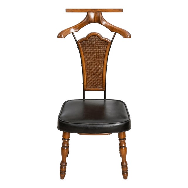 1970s Babcock-Phillips Gentleman’s Valet Chair With Pull-Out Accessories Tray For Sale