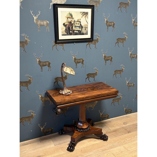 Antique Console Table in Mahogany, 1830 For Sale - Image 13 of 14